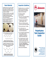 Download the Assmann Polyethylene Tank Inspection Guide