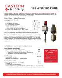 Download Our High Level Float Switch Cutsheet